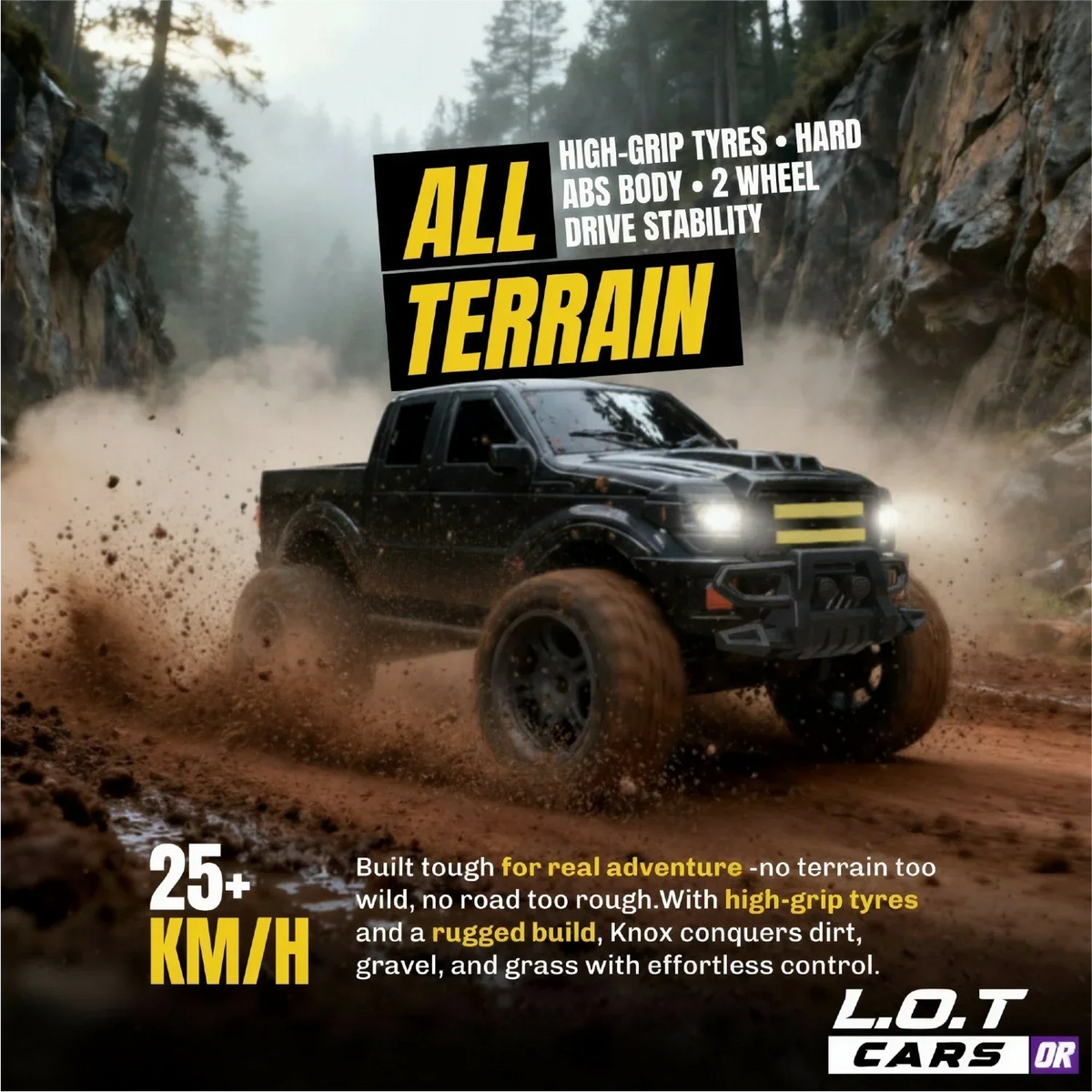 Knox - Semi-Hobby Grade Off Road Remote Control Jeep and RC Truck