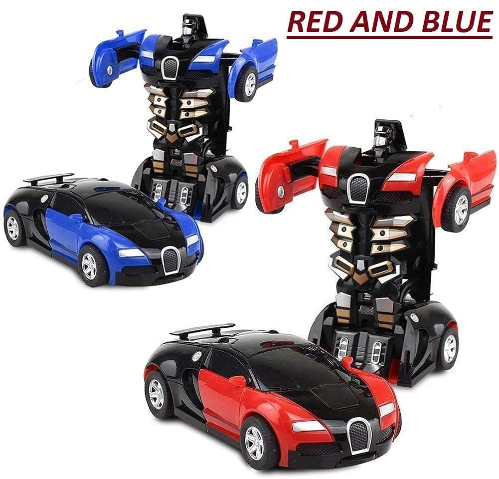 Smart Transformer Car Toy | 2-in-1 Robot Vehicle with LED & Sound Effects