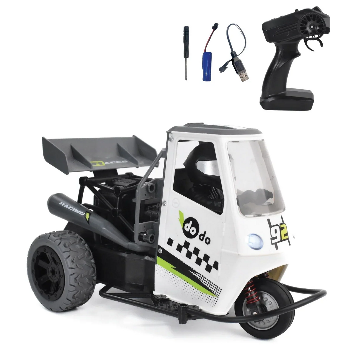 Otto - 3 Wheel RC Track Race Auto | 25 kmph Speed