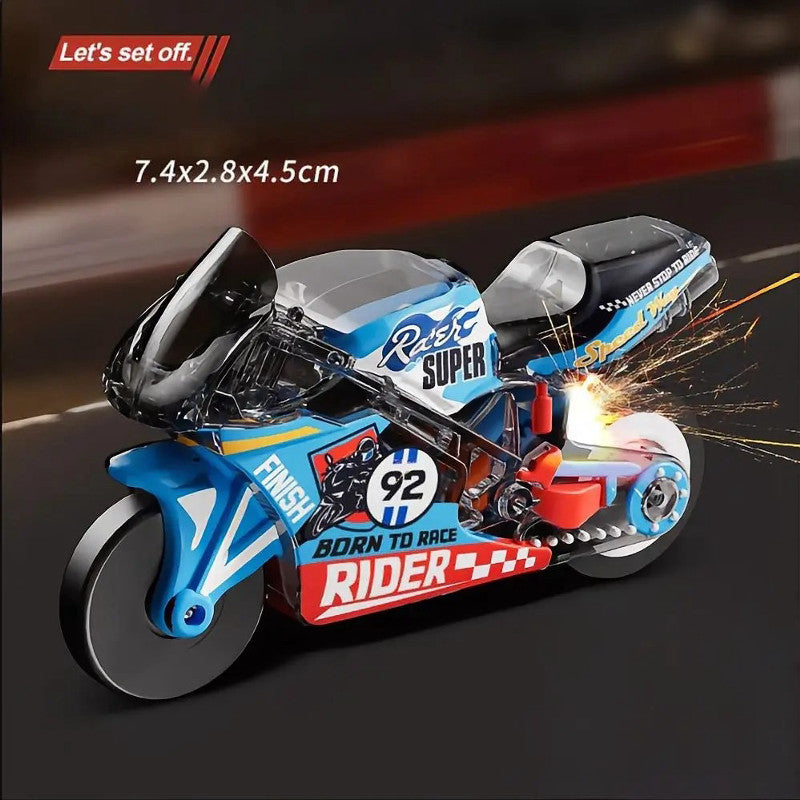 Fire Bike Keychain (Sparkling Flames 🔥)