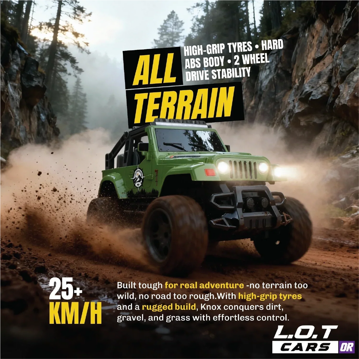 Knox - Semi-Hobby Grade Off Road Remote Control Jeep and RC Truck